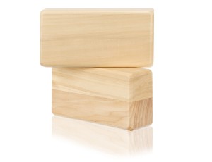 Klocek drewniany lakierowany