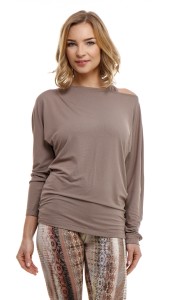 BIANOR II bluzka do jogi cappuccino